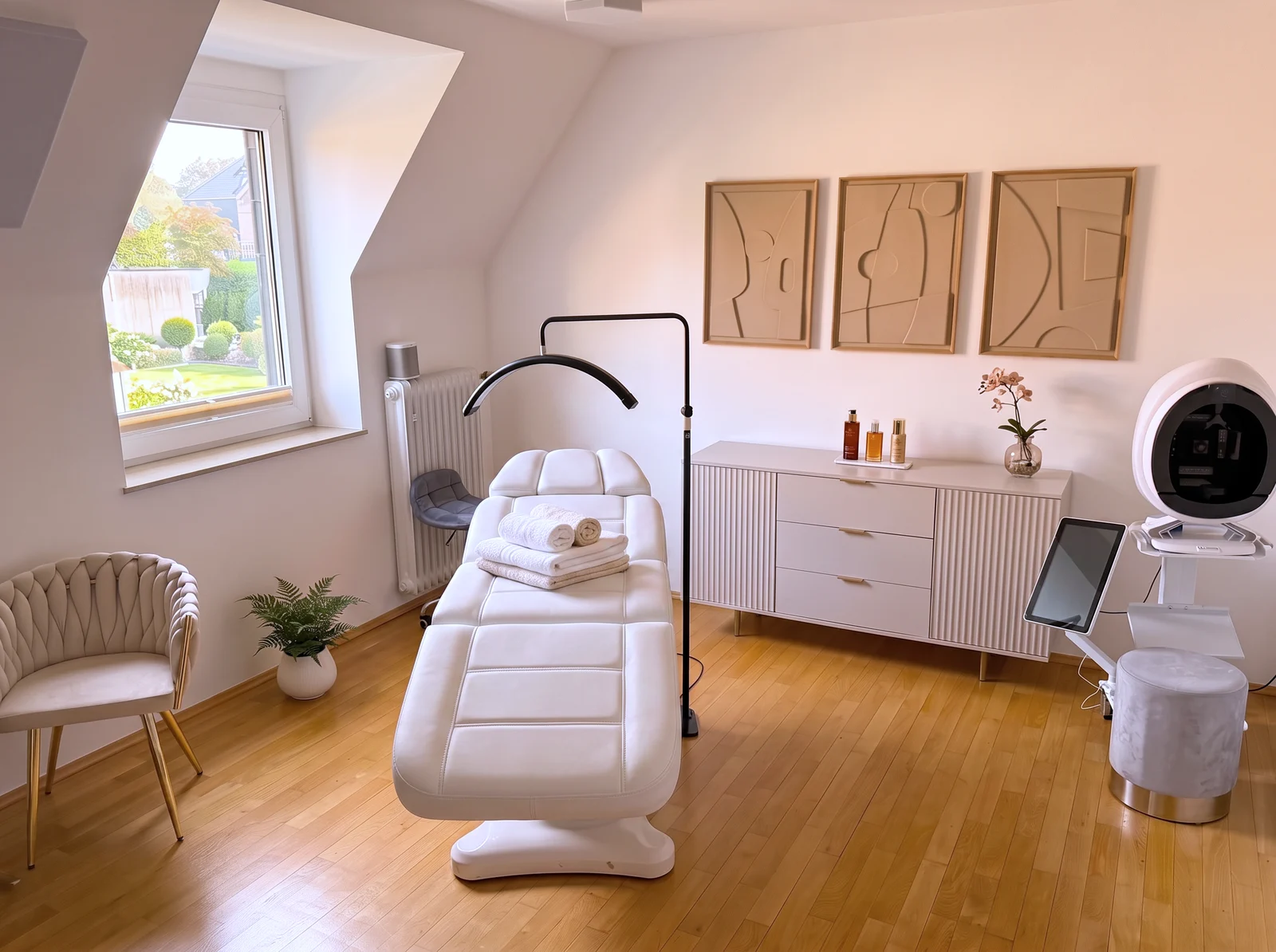 Behandlungsraum von Beaulo Cosmetics in Essen-Bredeney